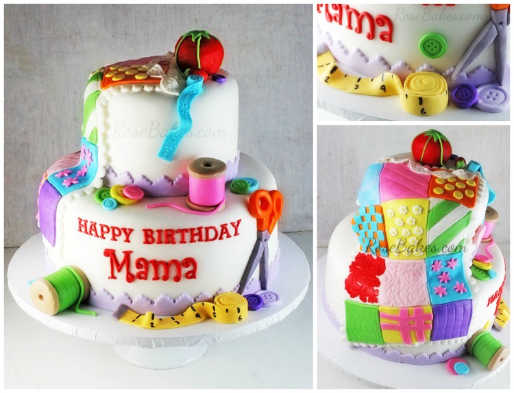 Happy Quilting Birthday Cake