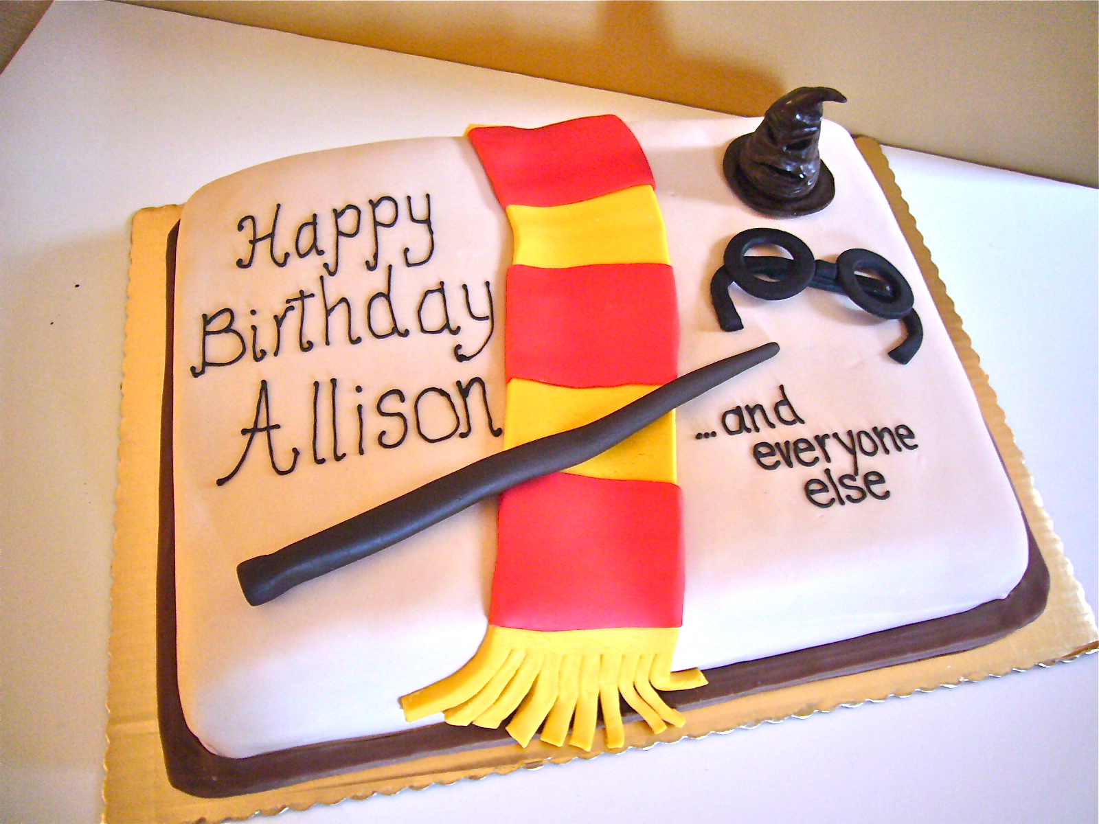 Harry Potter Birthday Cake