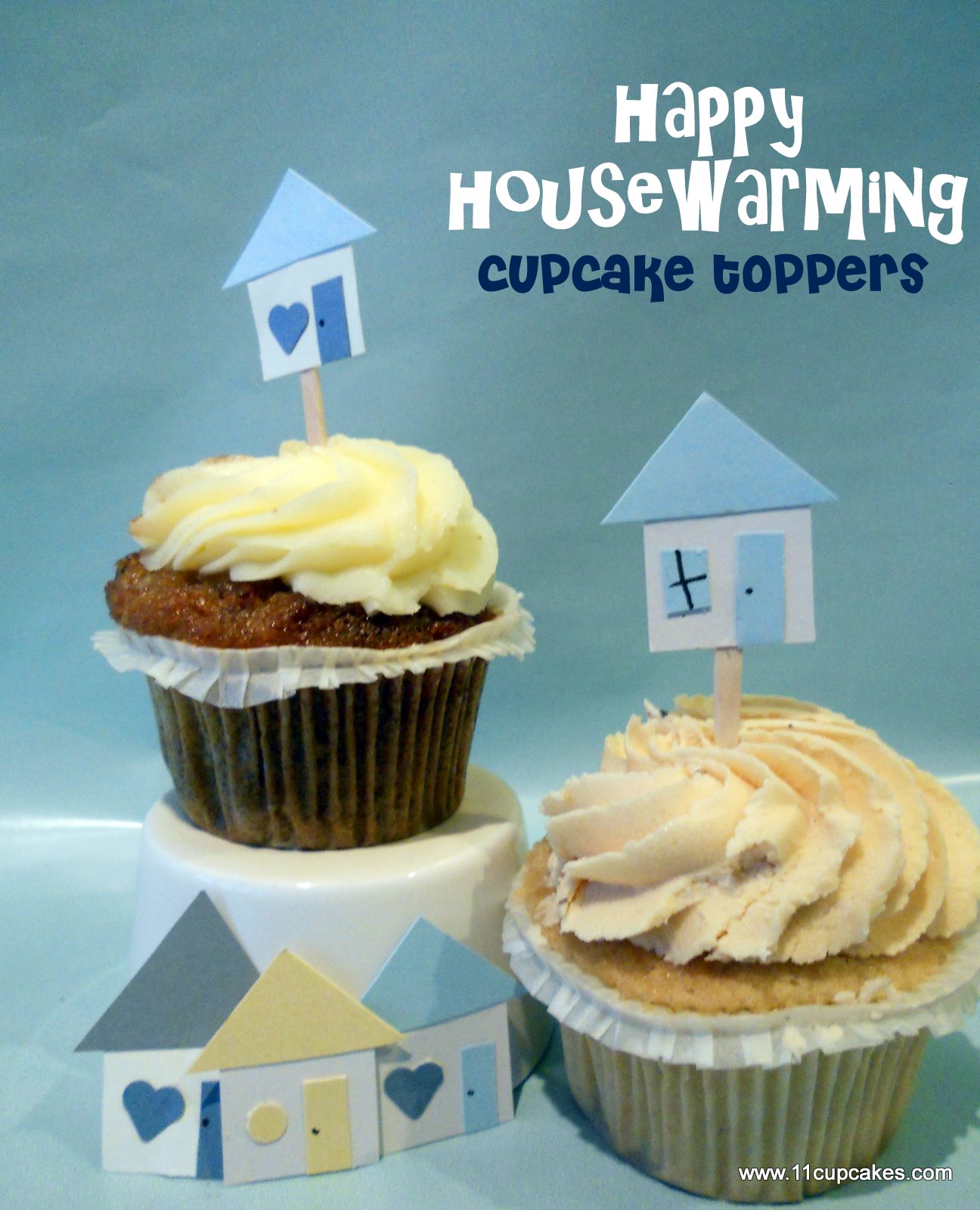 House Warming Party Cupcake Toppers