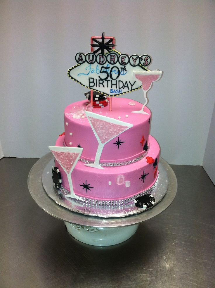Las Vegas Theme Birthday Cake