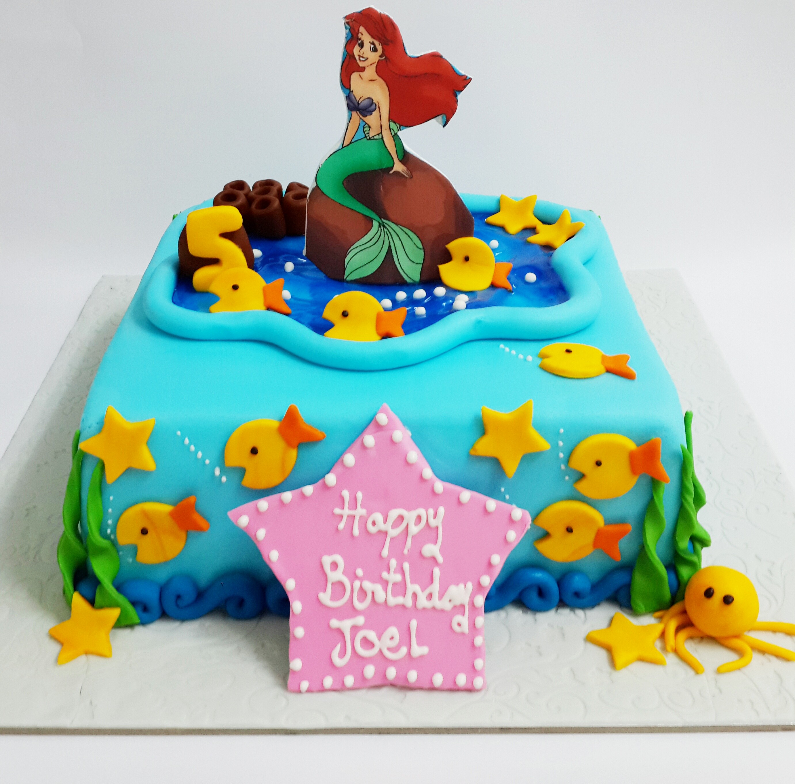 Little Mermaid Birthday Cakes for Girls