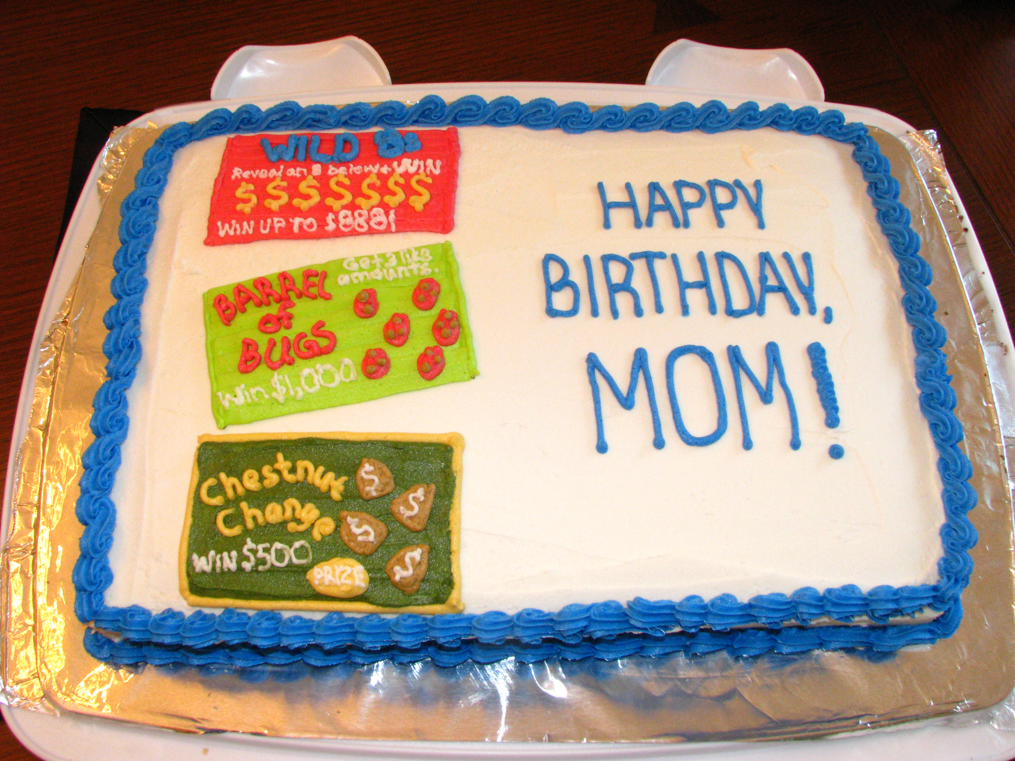 Lottery Ticket Birthday Cake