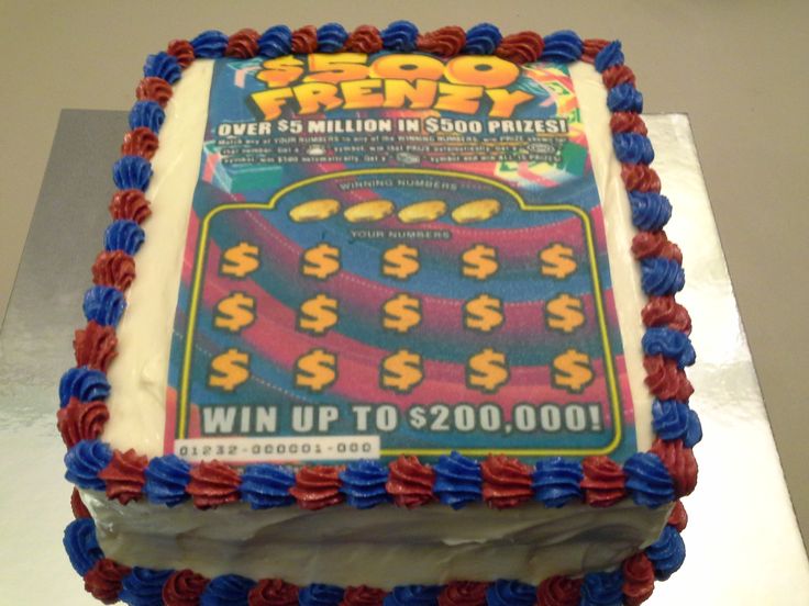 Lottery Ticket Birthday Cake