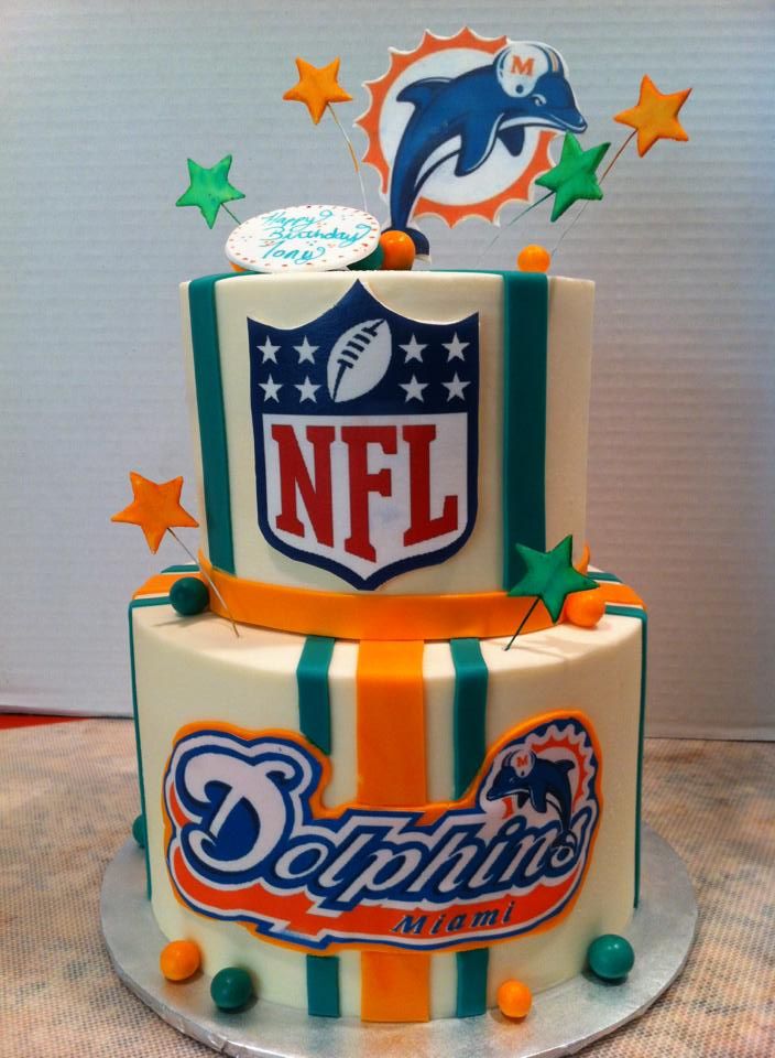 Miami Dolphins Birthday Cake