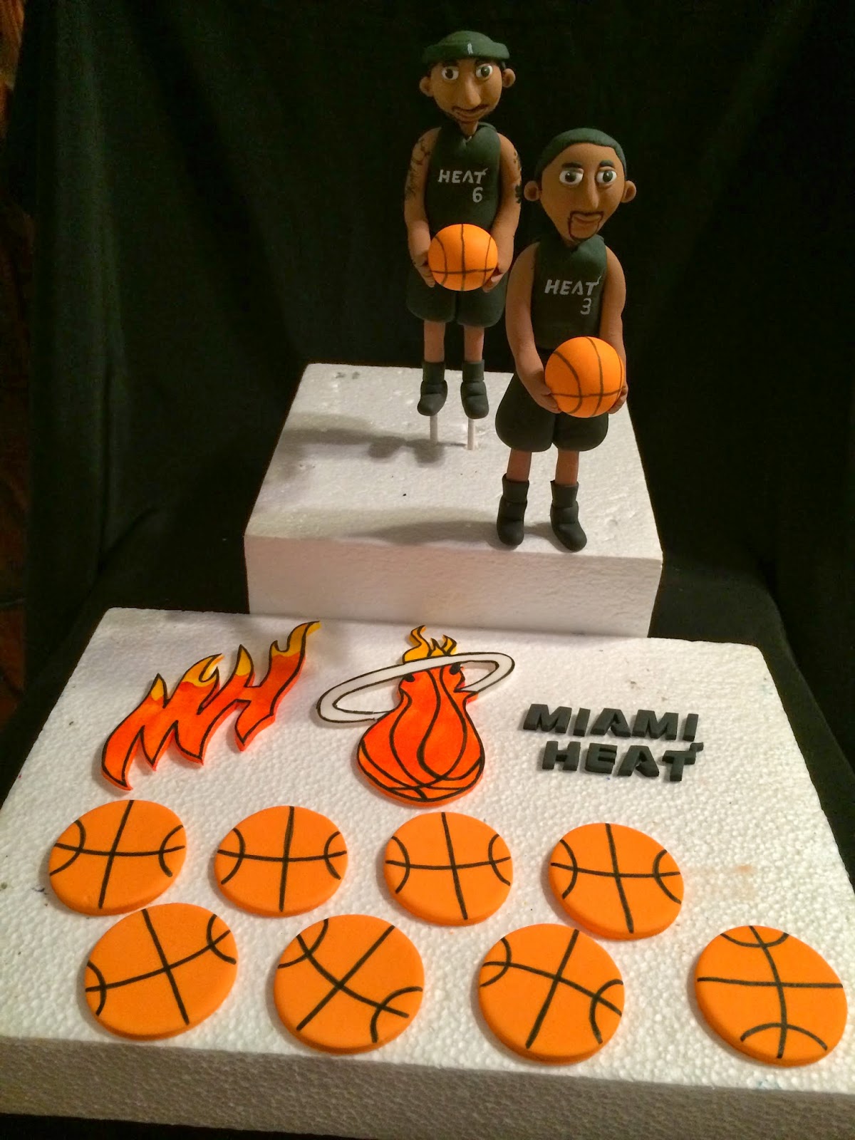 Miami Heat Cake Topper