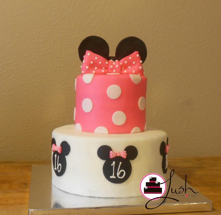 Minnie Mouse Sweet 16 Birthday Cake