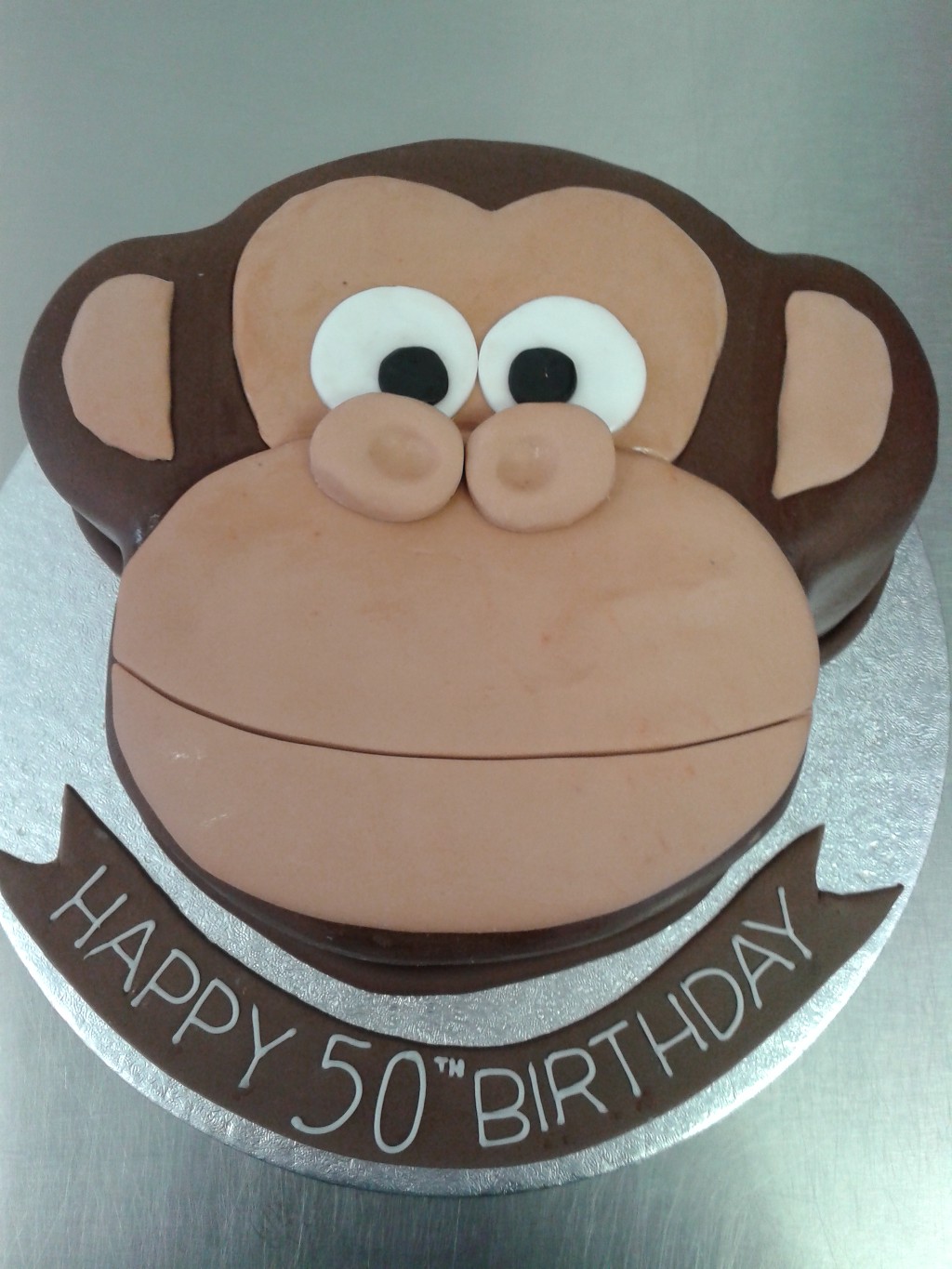 Monkey Face Birthday Cake