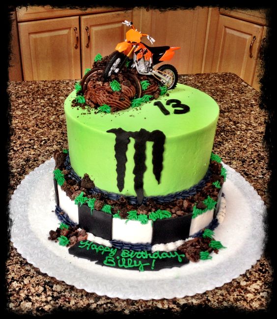 Monster Dirt Bike Cakes