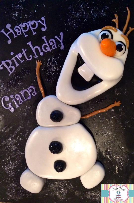 Olaf Birthday Cake