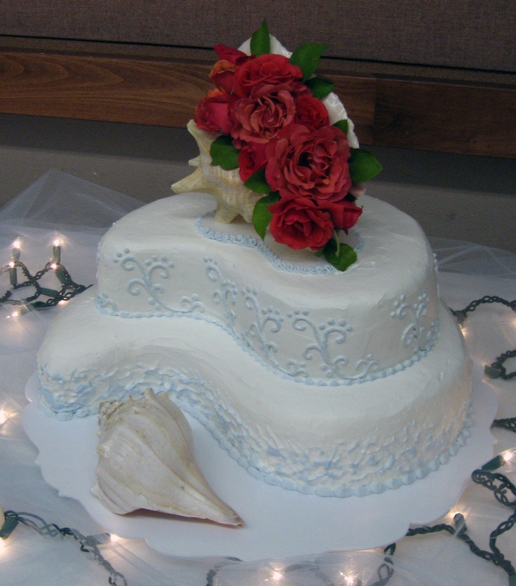 Paisley Shaped Wedding Cake