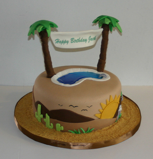 Palm Springs Birthday Cake