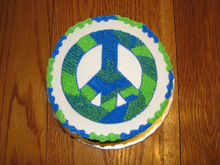 Peace Sign Cake