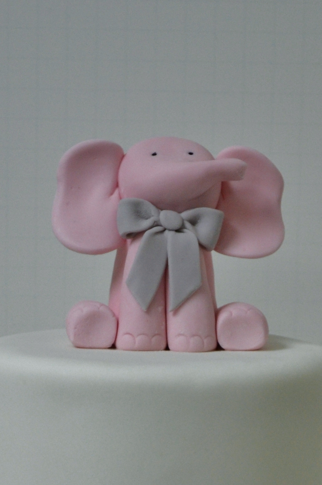 Pink Elephant Baby Shower Cake Topper