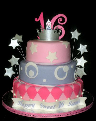 Princess Sweet 16 Birthday Cake