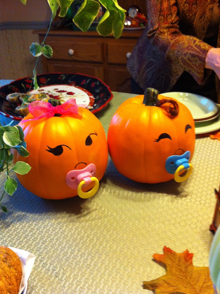 Pumpkin Baby Shower Ideas Twins