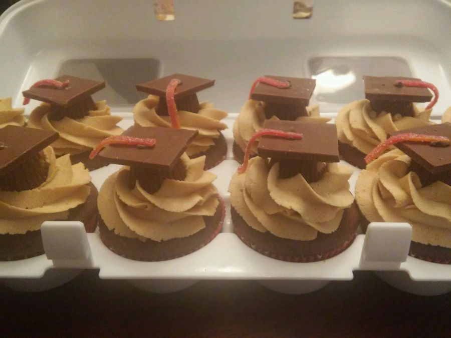 Reese's Peanut Butter Cup Graduation Caps