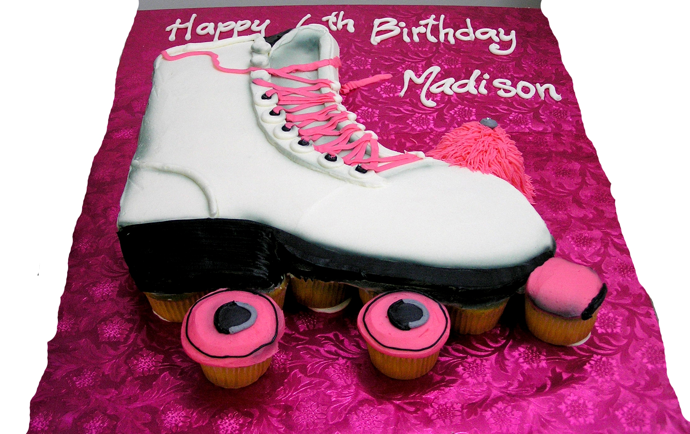 Roller Skate Cupcake Cake