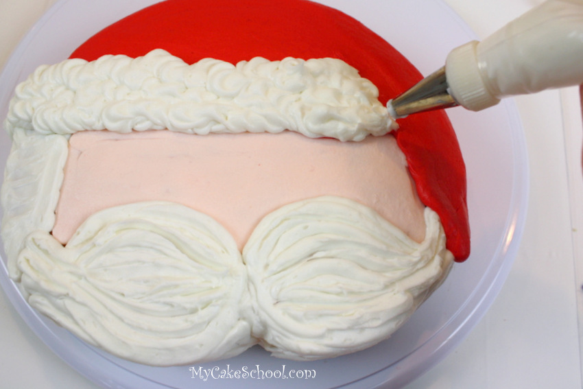 Santa Claus Upside Down Cake