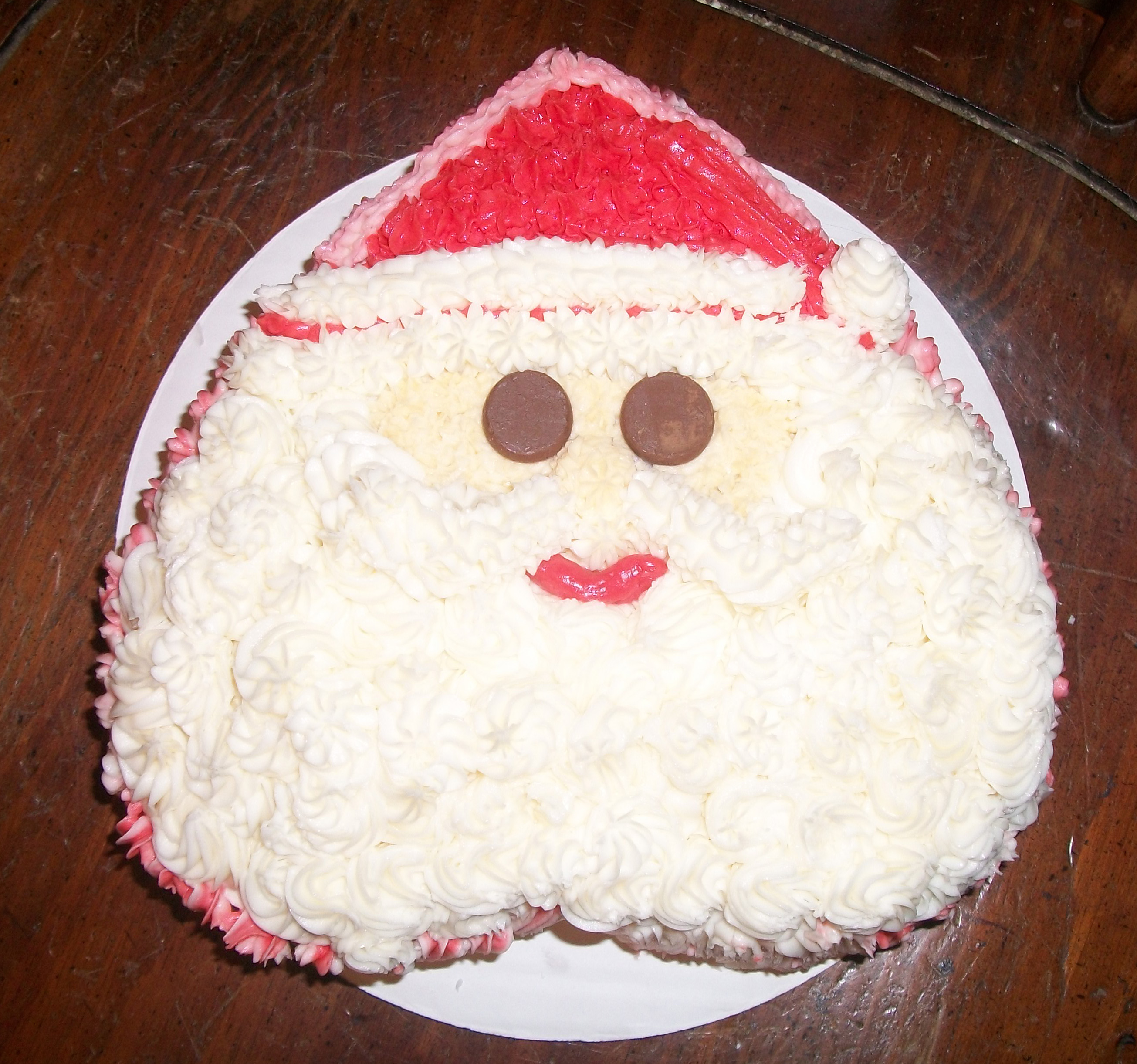 Santa Face Cakes Buttercream