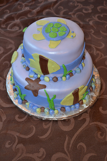 Sea Baby Shower Cake