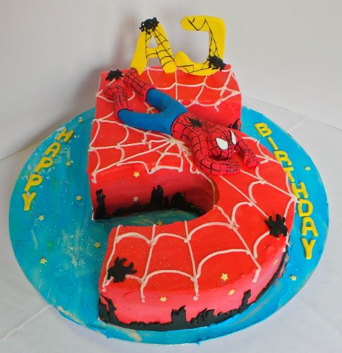 Spider-Man Birthday Cake Number 5