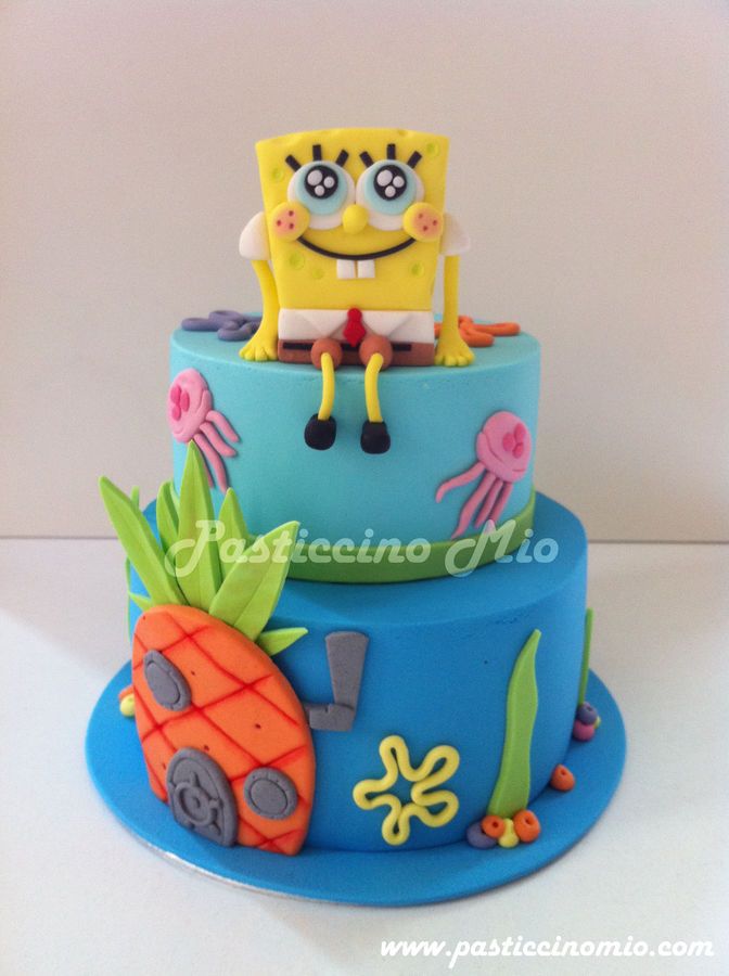 10 Photos of Booger Sponge Bob Square Cakes