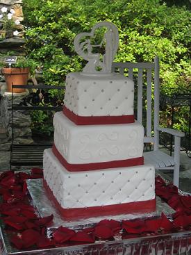 Square Wedding Cake