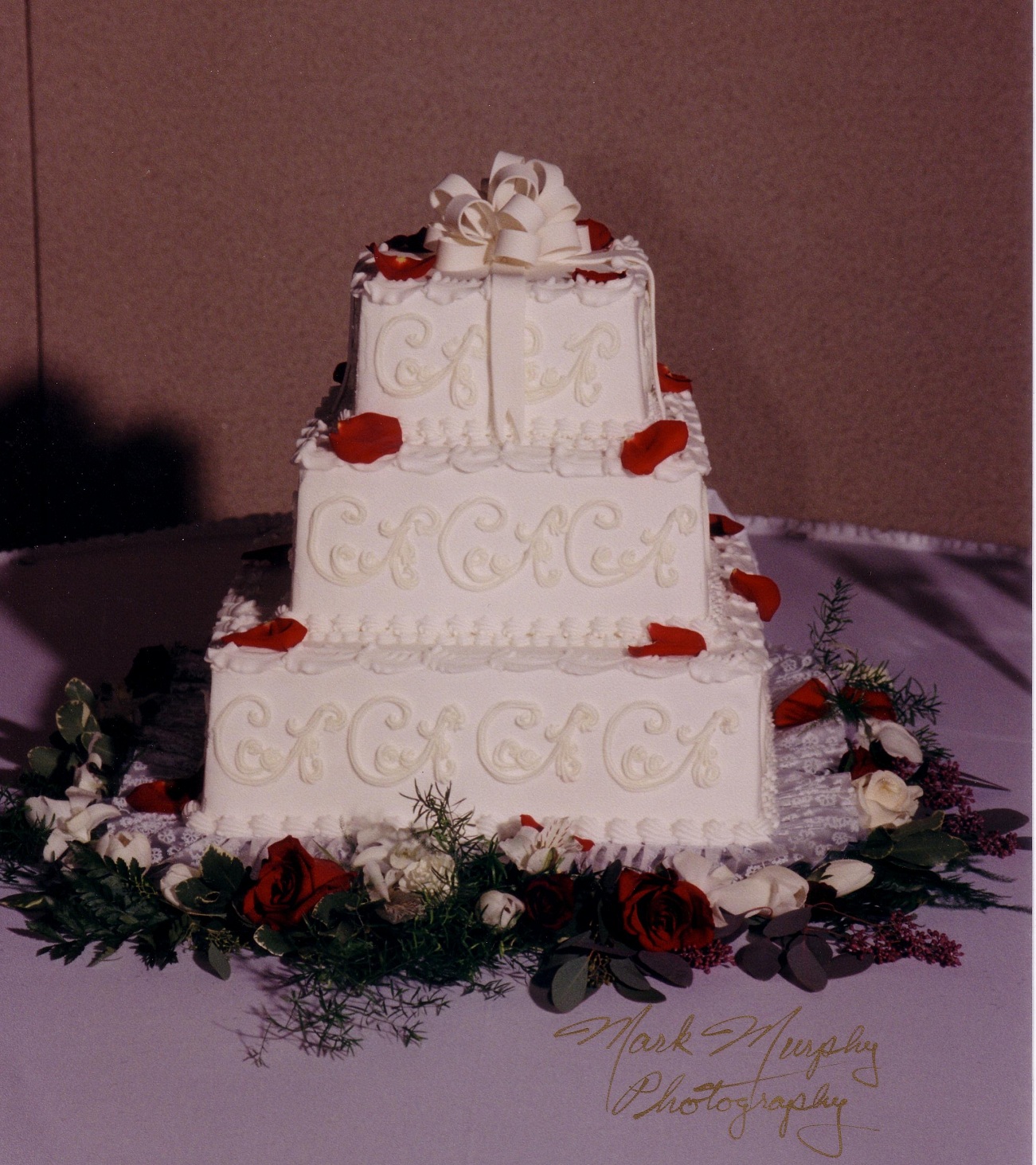 Square Wedding Cake