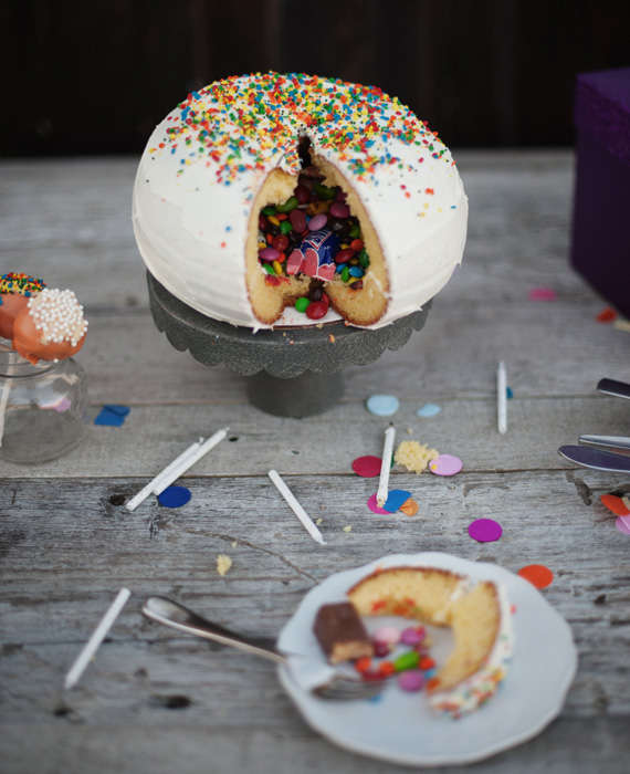 9 Photos of Filled Birthday Cakes