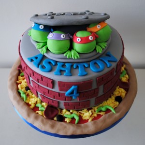 Teenage Mutant Ninja Turtles Birthday Cake