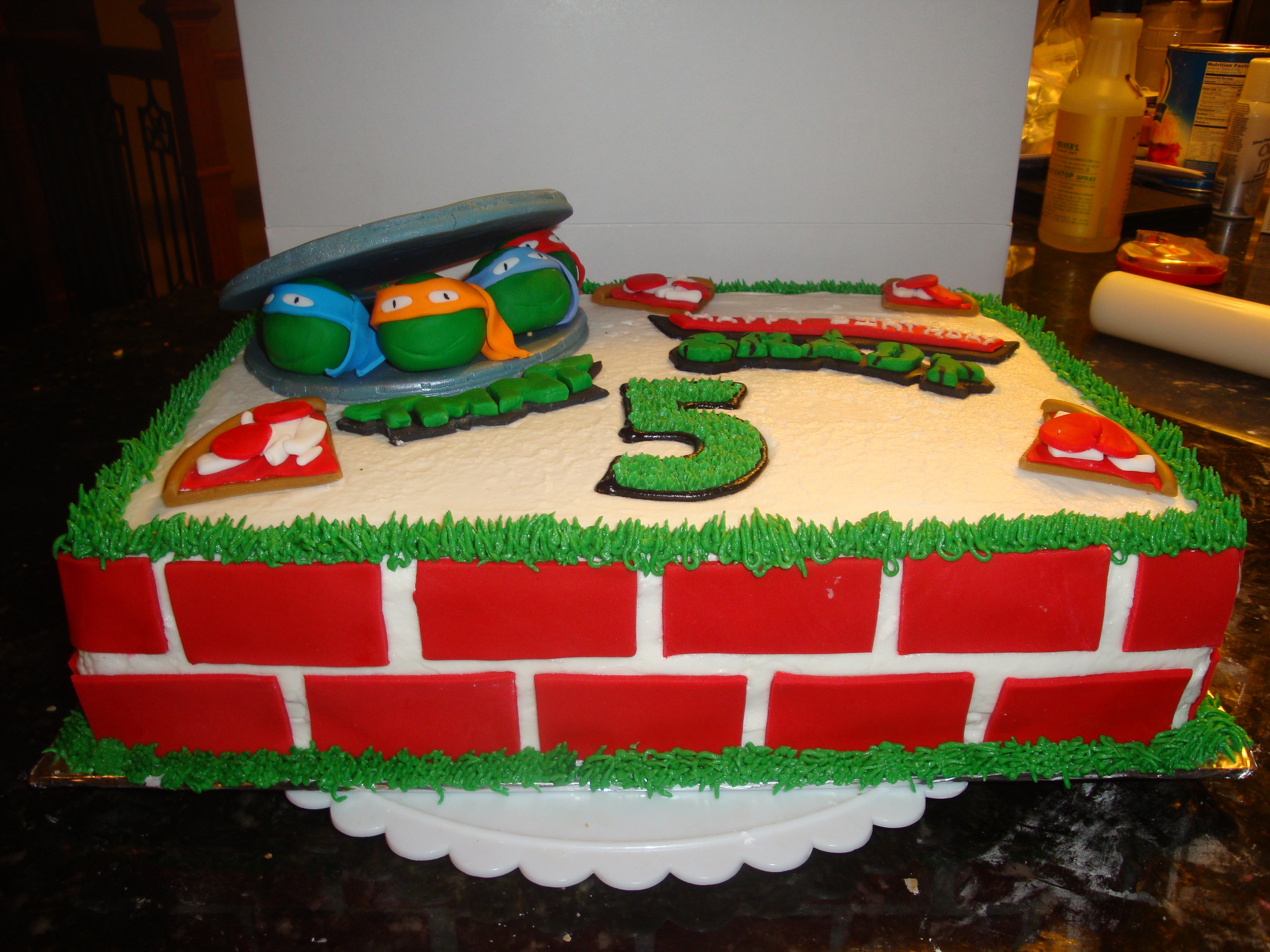 Teenage Mutant Ninja Turtles Birthday Cake