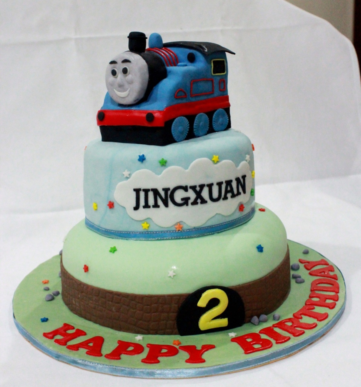 Thomas the Train Birthday Cake With