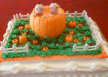 7 Photos of Fall Cakes For Twin Babies