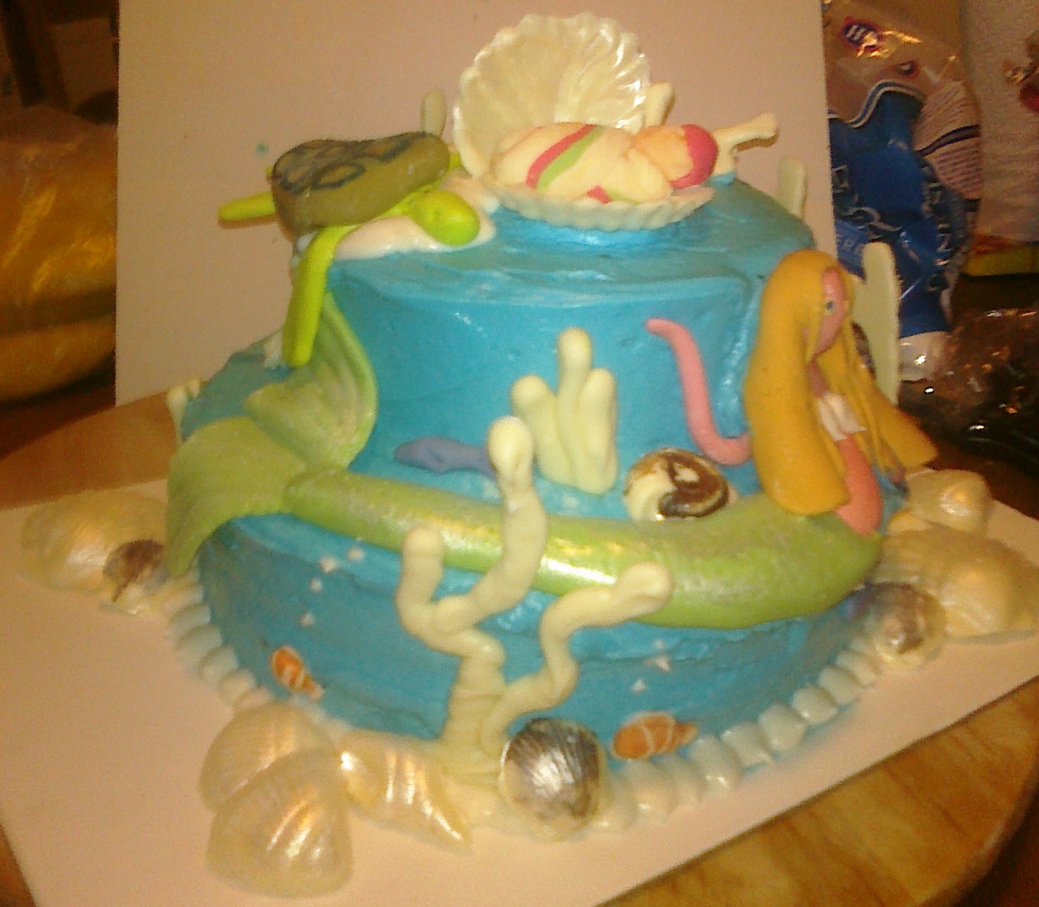 Under the Sea Baby Shower Cake