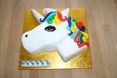 Unicorn Cake Made Out of Cupcakes