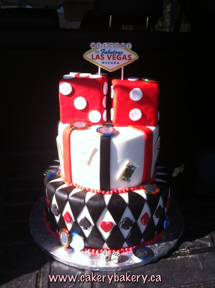 Vegas Theme Birthday Cake