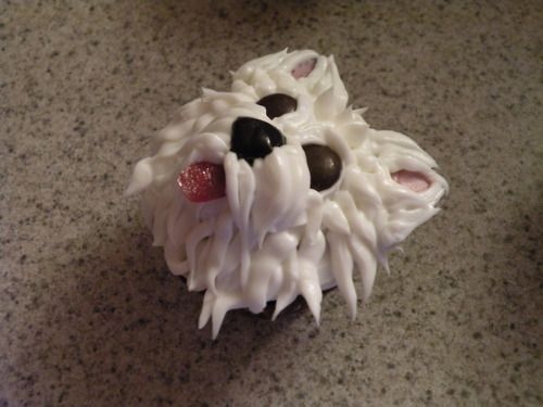 West Highland White Terrier Cupcakes