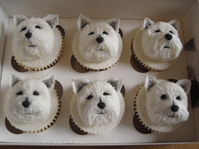 Westie Cup Cakes