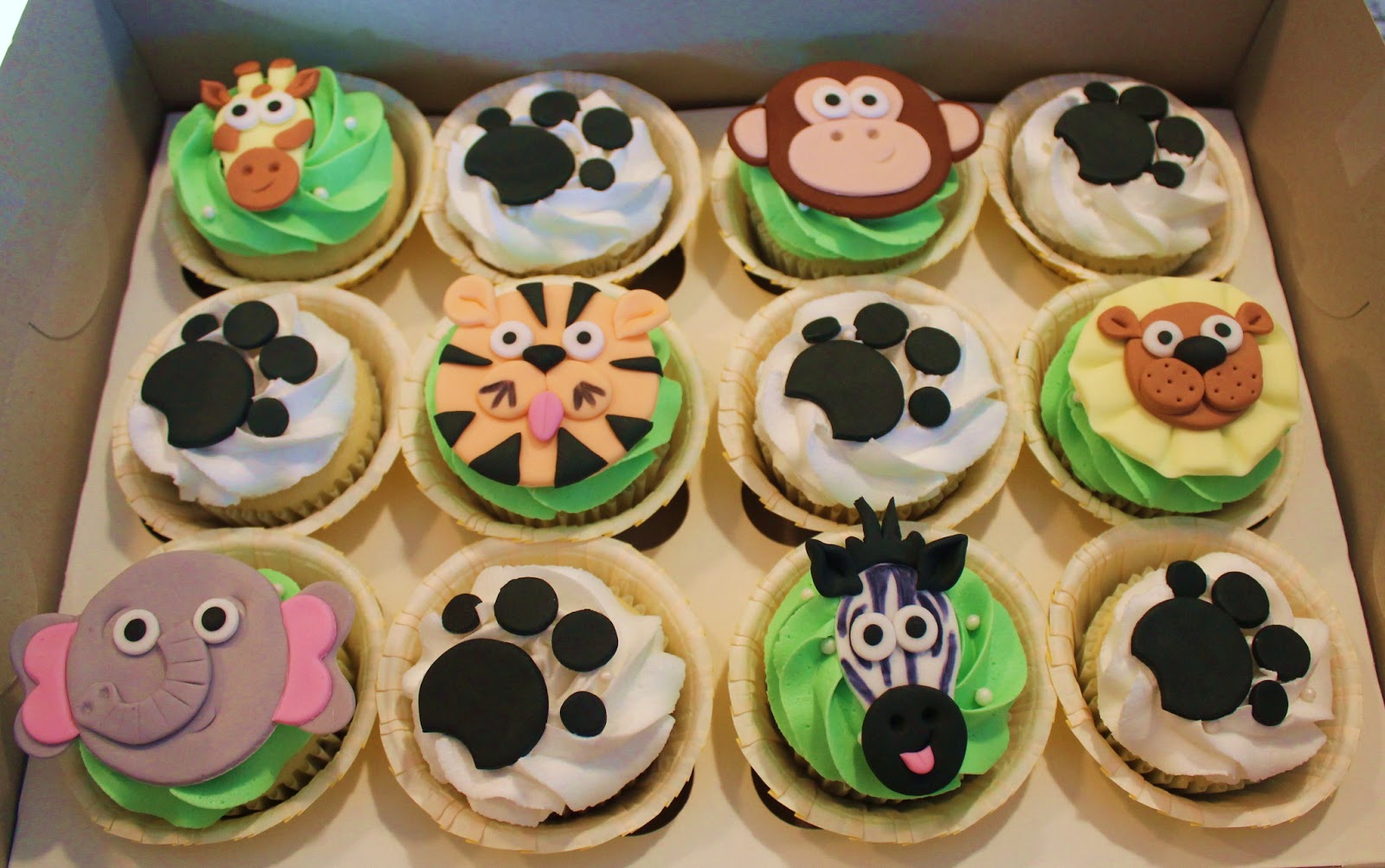 Zoo Animal Cupcakes