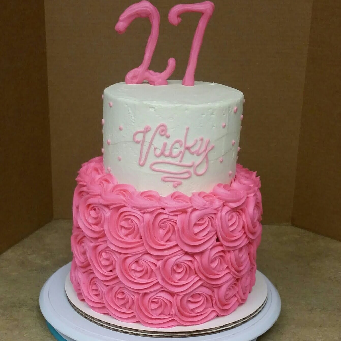 2 Tier Birthday Cake