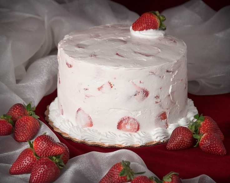 Ambrosia Strawberry Cake