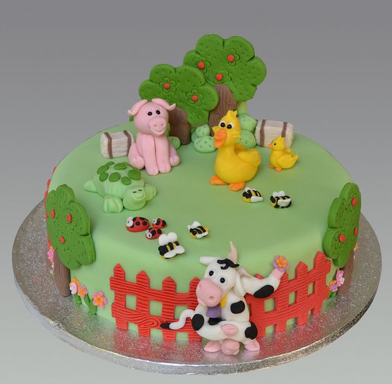 Animal Birthday Cake