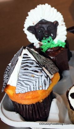 Animal Kingdom Zebra Cupcake