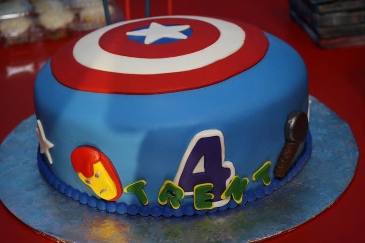 Avengers Birthday Cake