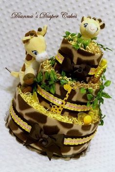Baby Giraffe Diaper Cake