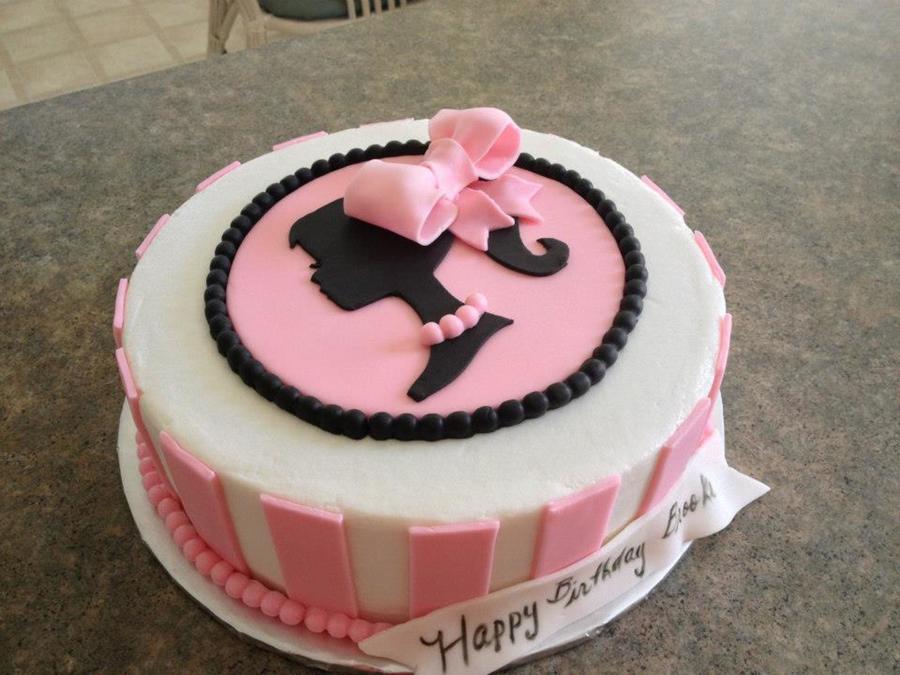 Barbie Fondant Birthday Cake