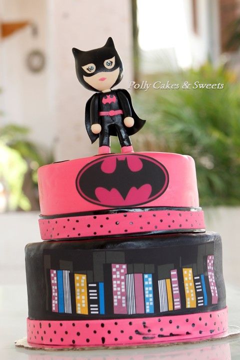 Batgirl Birthday Cake