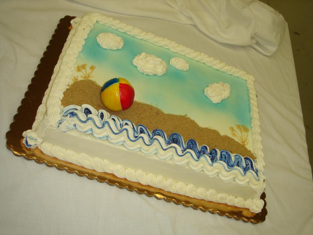 Beach Birthday Cake