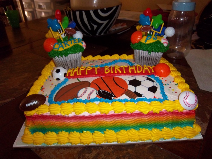 Big Birthday Cakes for Boys Sports