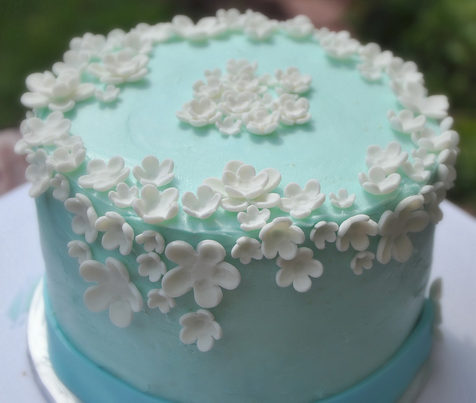 Birthday Cake and Flowers